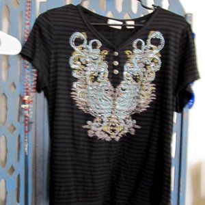 Dressy Embellished Knit Top